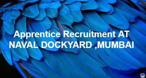 Apprentice Recruitment AT NAVAL DOCKYARD ,MUMBAI 2017