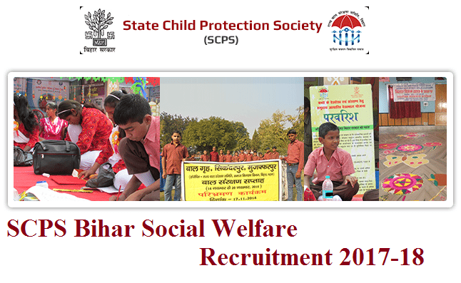 SCPS Bihar Social Welfare Recruitment 2017-18  (76 Posts)