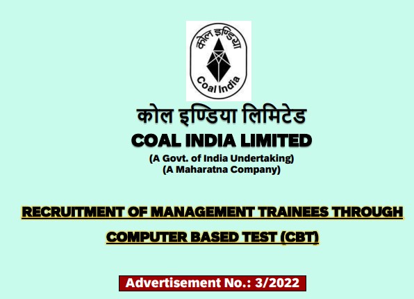 Coal India Limited Management Trainee Online Form 2022