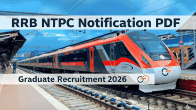 RRB NTPC Notification PDF Graduate Reruitment 2026